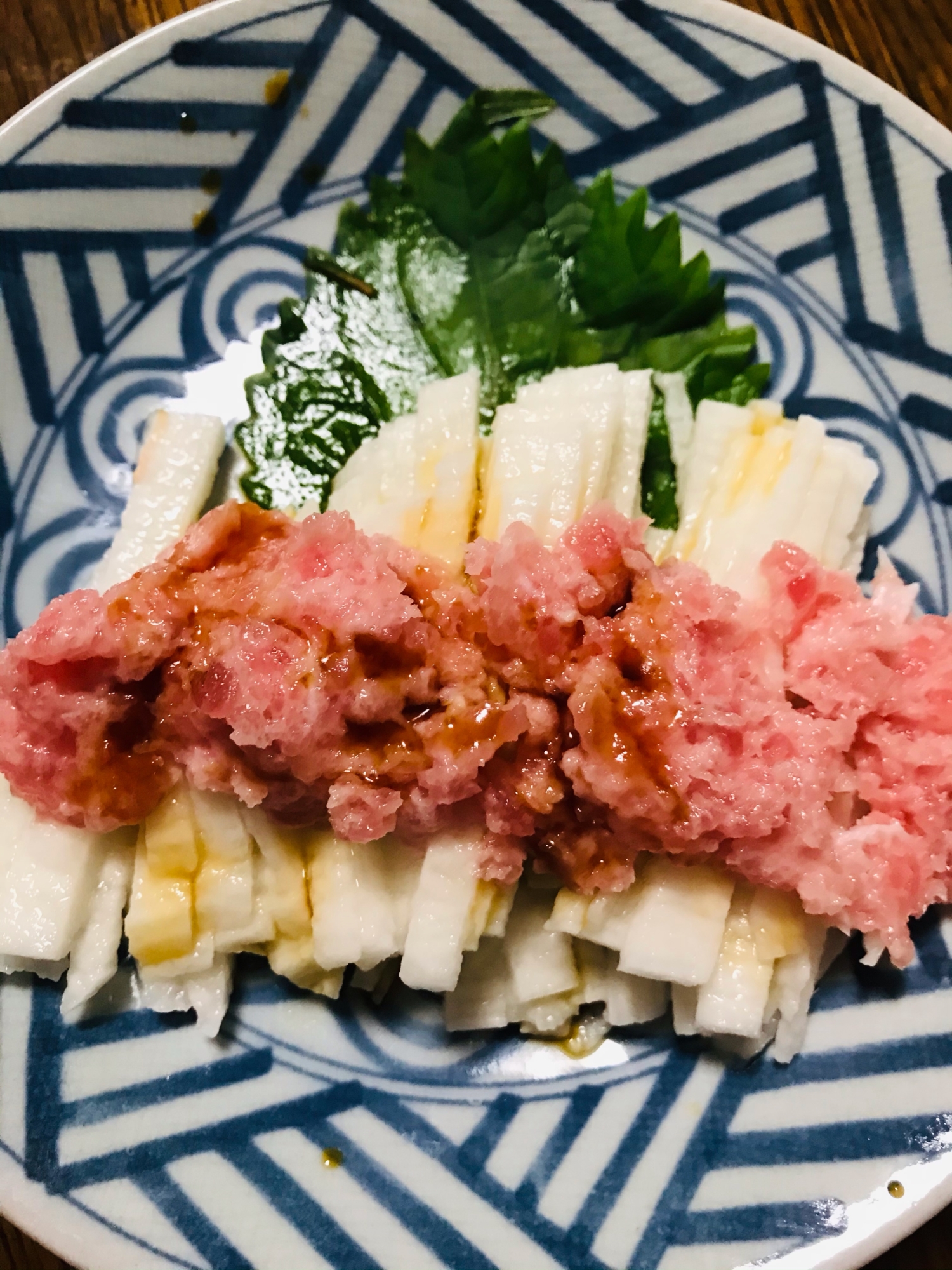 長芋とマグロすき身和え