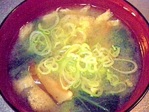 小松菜と干し椎茸のお味噌汁