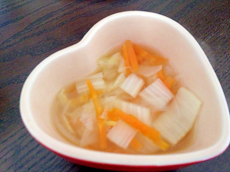 白菜とにんじんの中華スープ