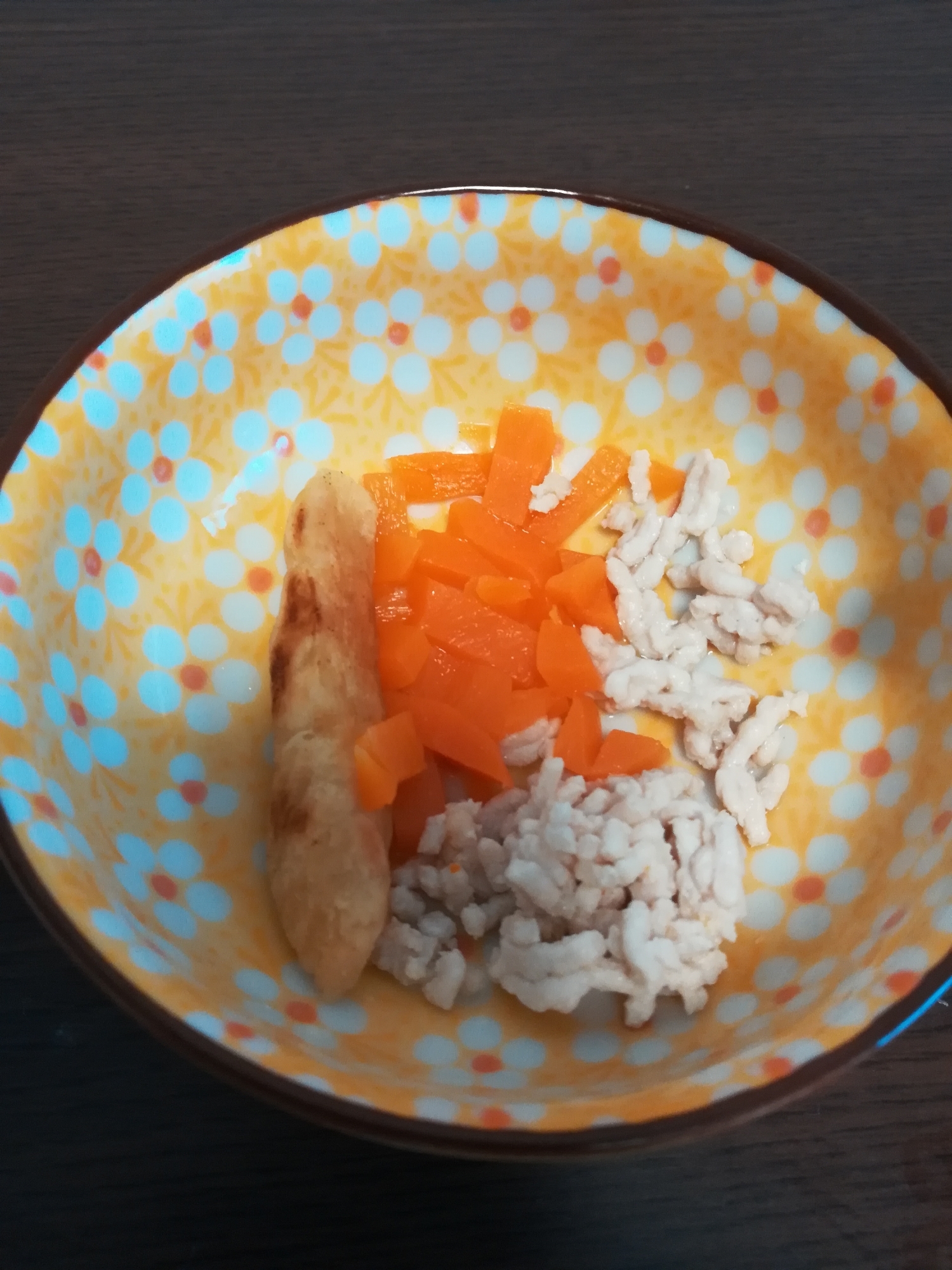 離乳食後期 鳥ひき肉にんじんとサツマイモおやき レシピ 作り方 By もん1223 楽天レシピ