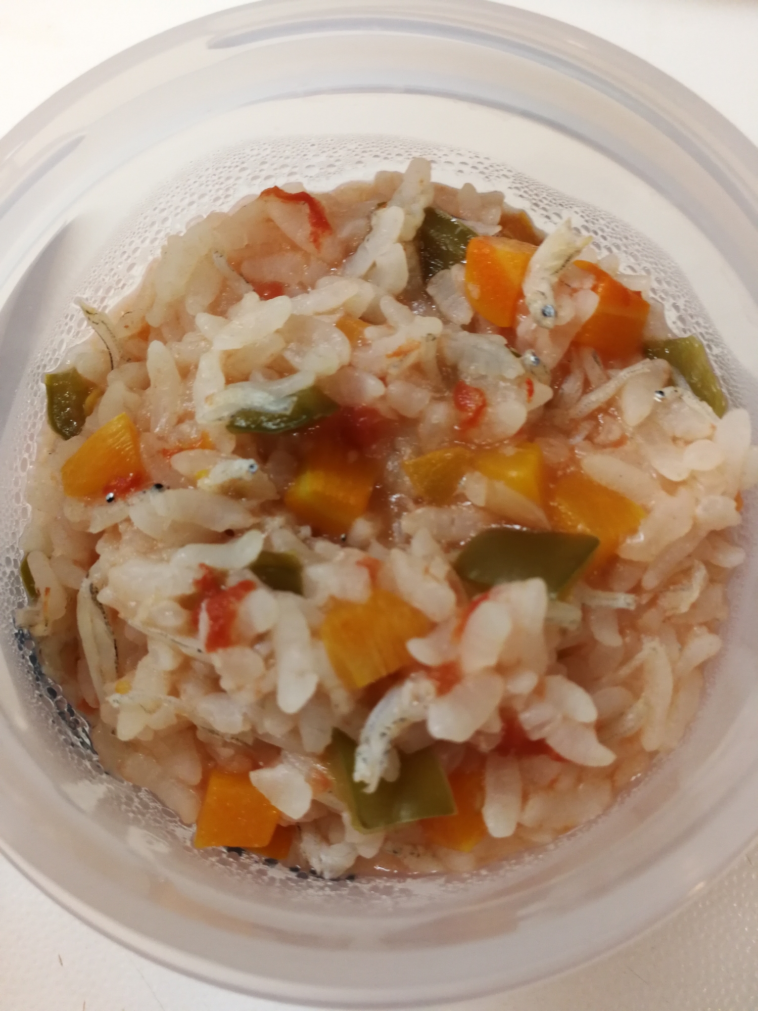 離乳食後期 しらすと野菜のトマトリゾット レシピ 作り方 By やまもり 楽天レシピ