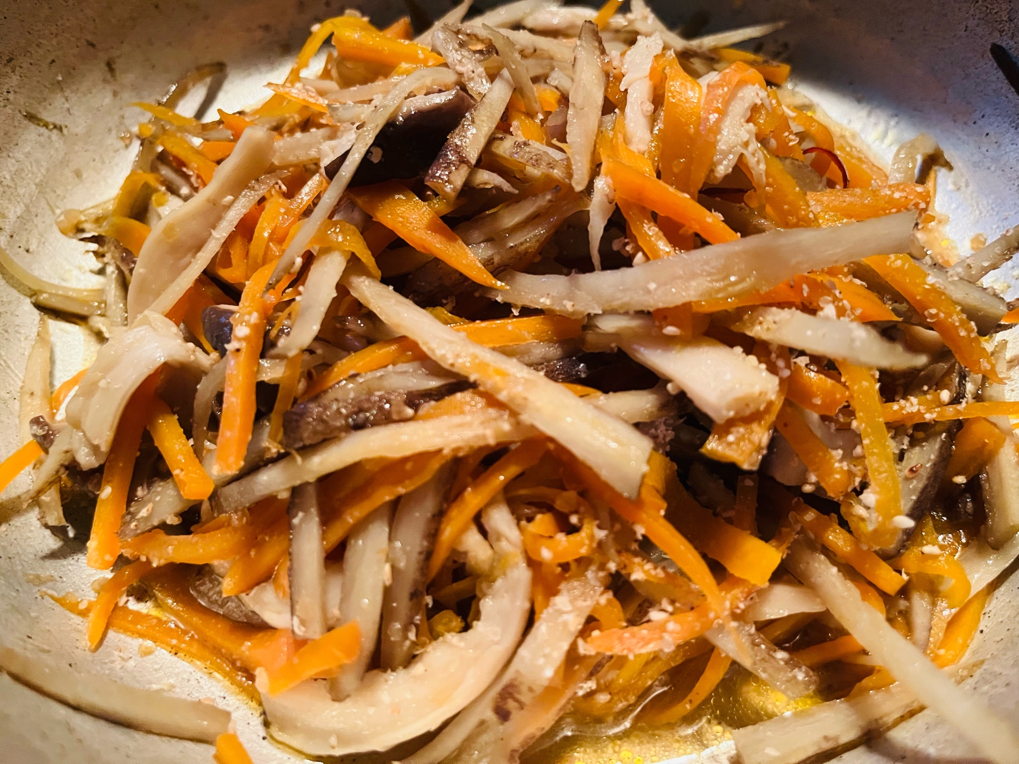 エリンギ入り·͜· ᕷきんぴらごぼう