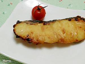 たらの生姜醤油漬けのグリル焼き