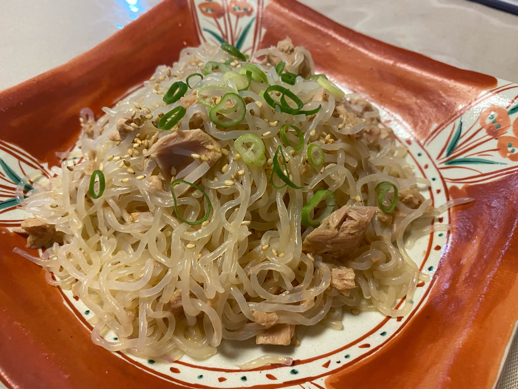 とってもヘルシー★ツナとしらたきの麺つゆ炒め★