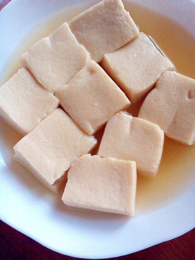 ゆっくり煮る高野豆腐