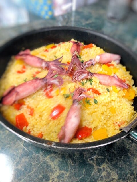 オレンジの香りがする☆パエリア レシピ・作り方 by すいかサマ - 楽天