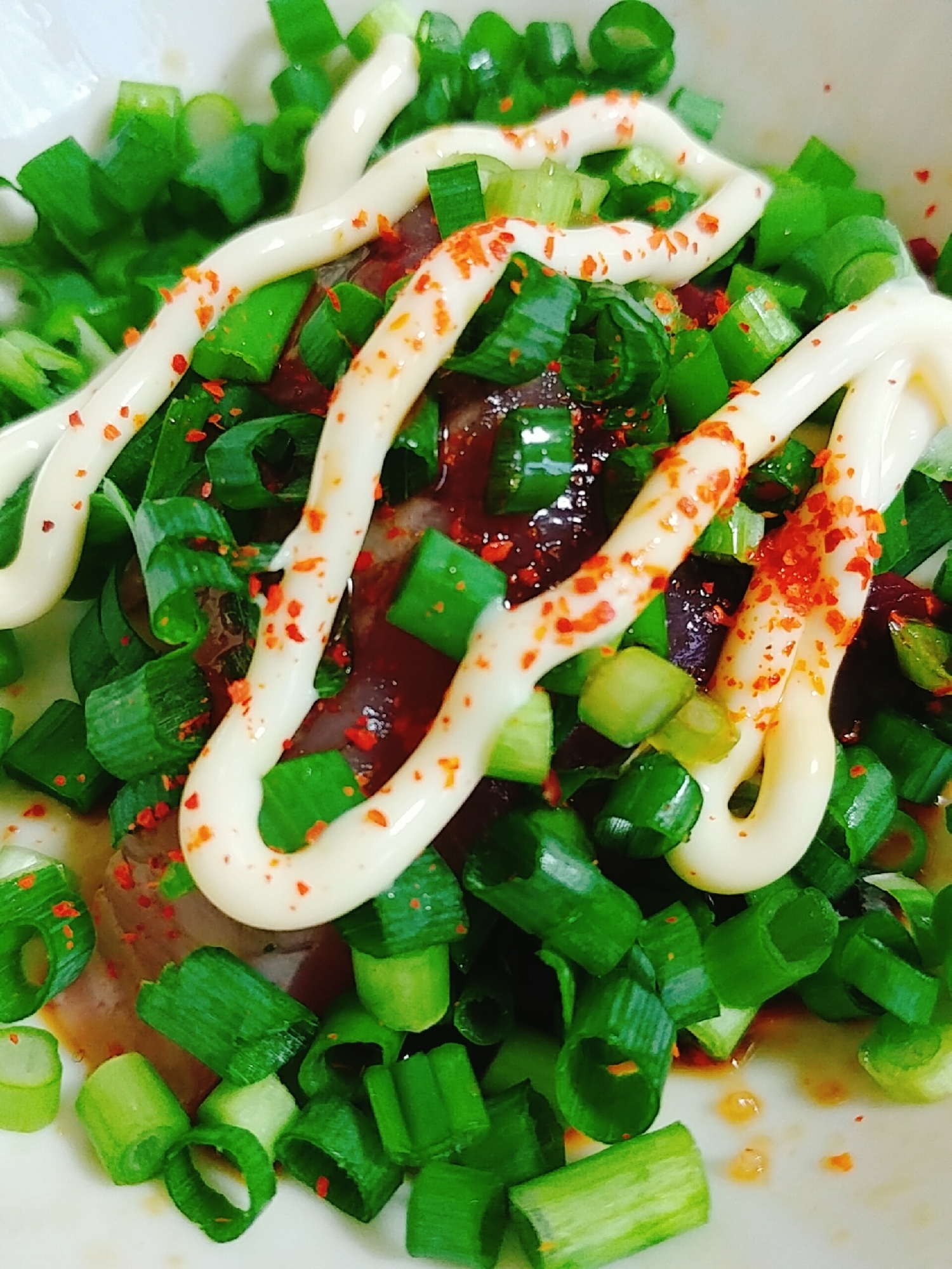 おつまみに☆ネギだく鰹の刺身