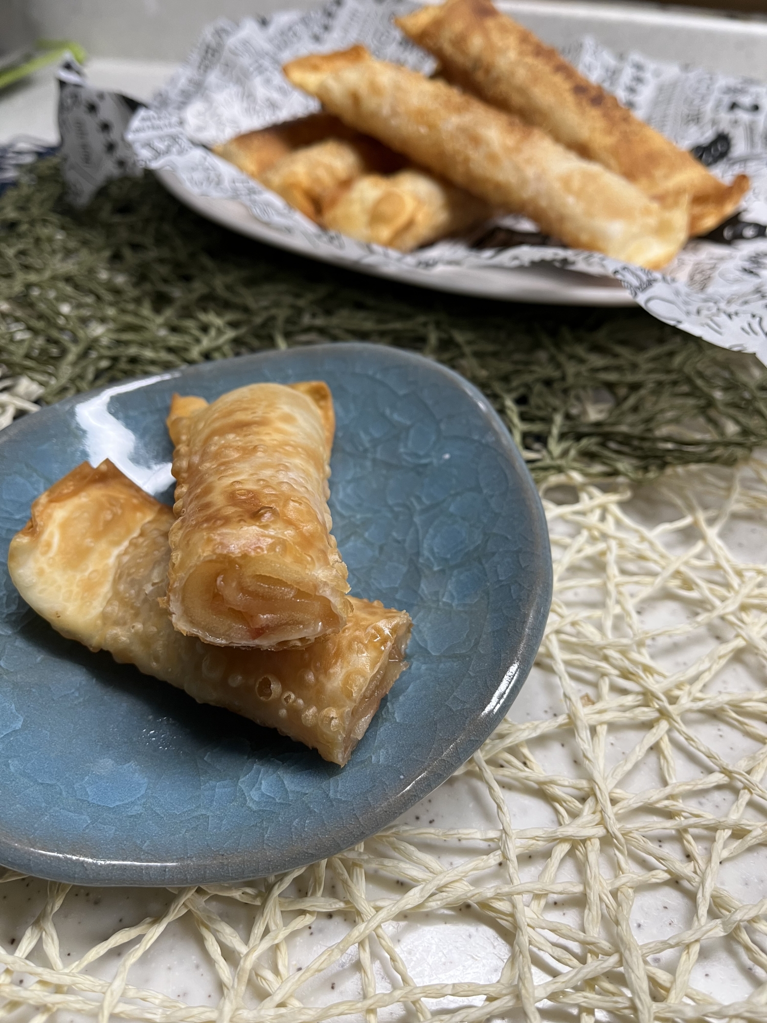 春巻きの皮♬簡単アップルパイ