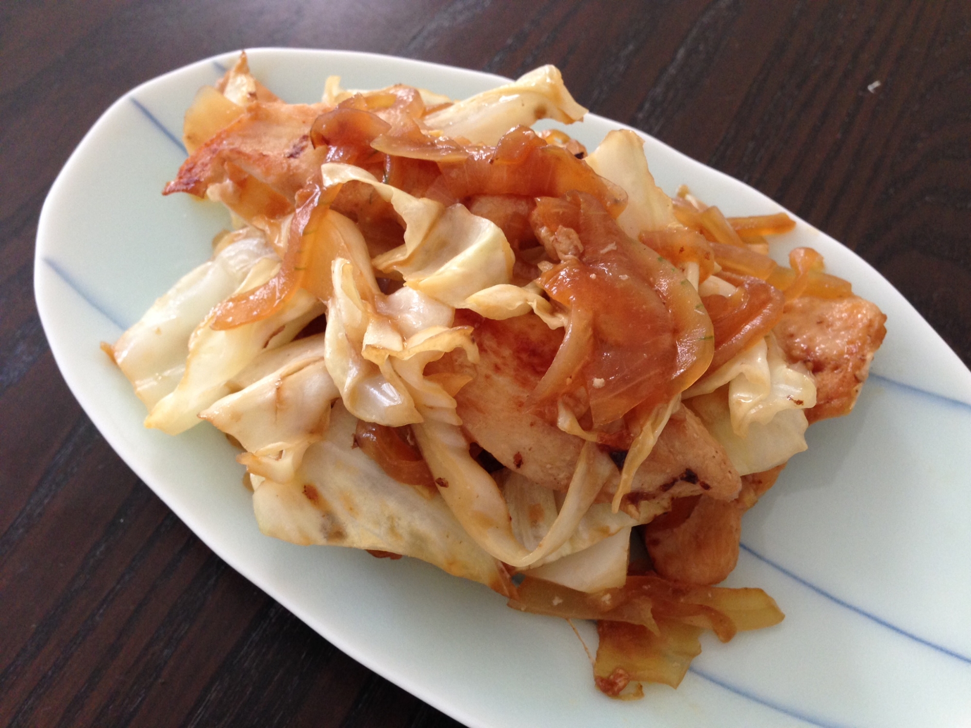 鶏胸肉と野菜のポン酢炒め