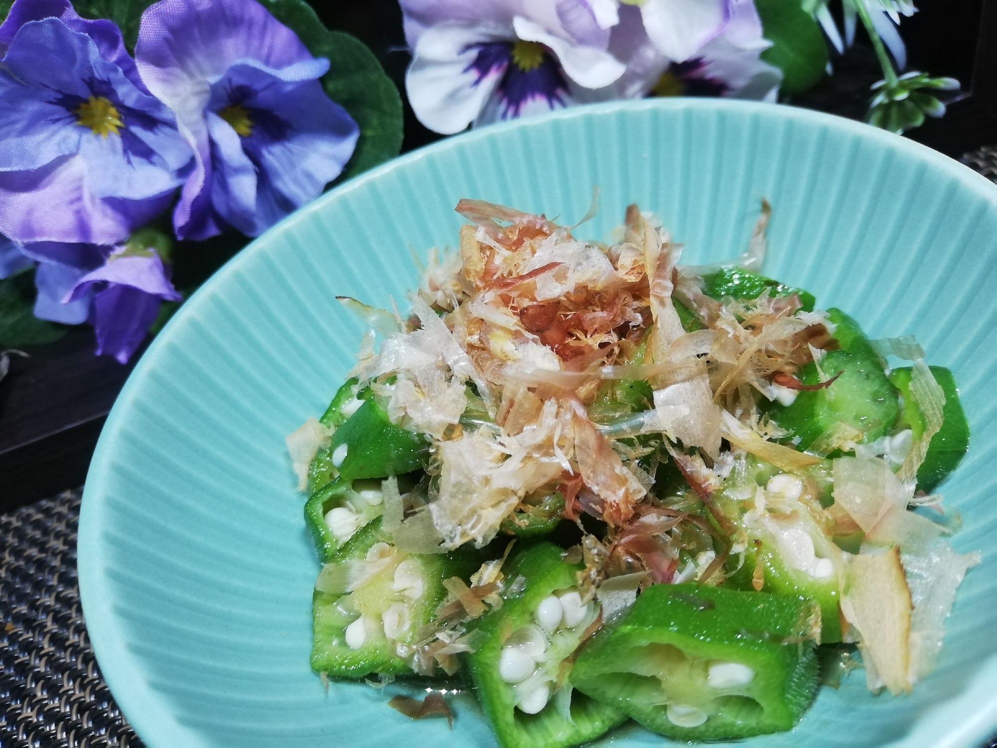 電子レンジで簡単！ねぎ油香るオクラのおひたし