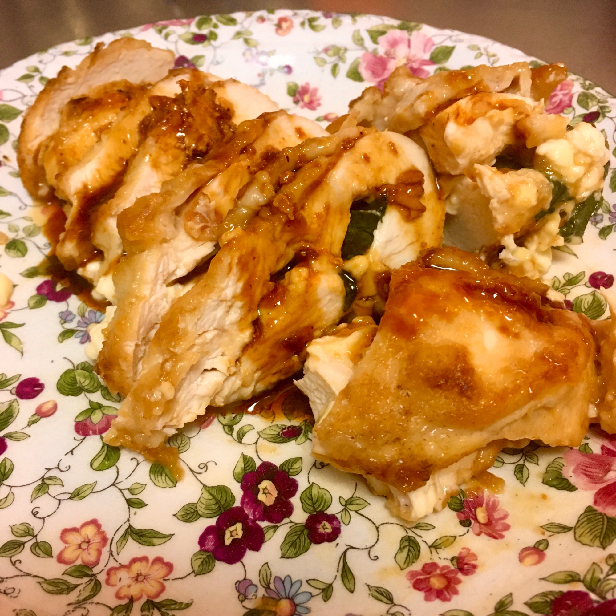 鶏胸肉の大葉とチーズはさみ焼き