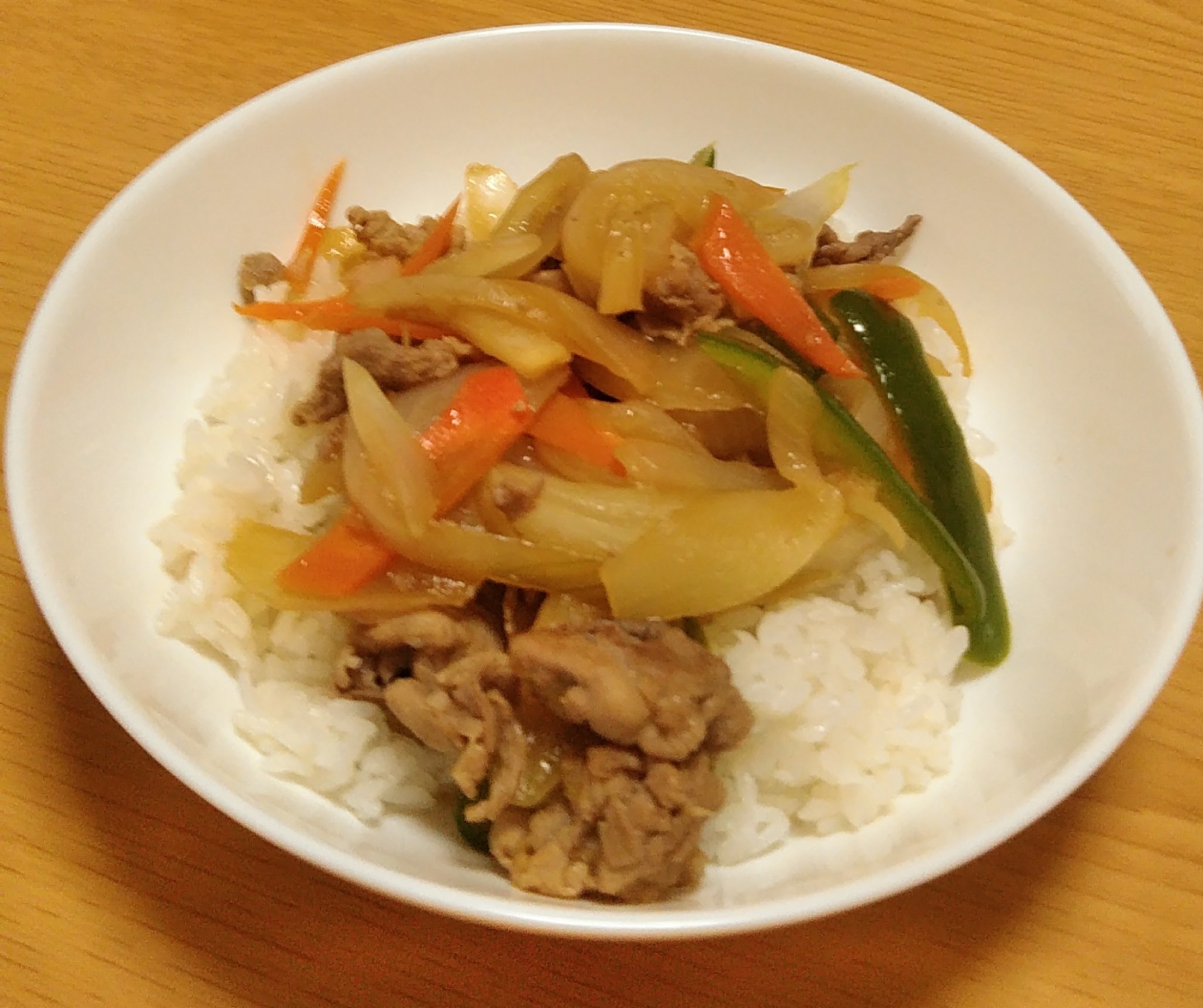 豚野菜生姜焼き丼