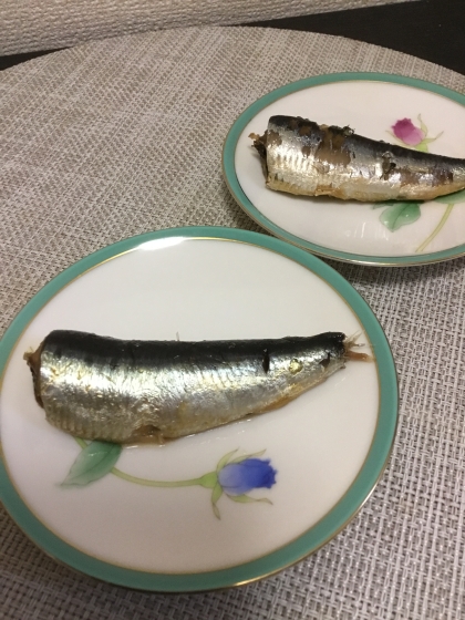 フライパンで。イワシの梅煮