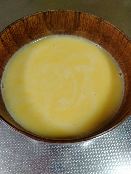 牛乳で作る！簡単濃厚かぼちゃのポタージュスープ!