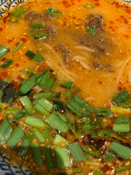 市販のラーメンスープで作る坦々麺