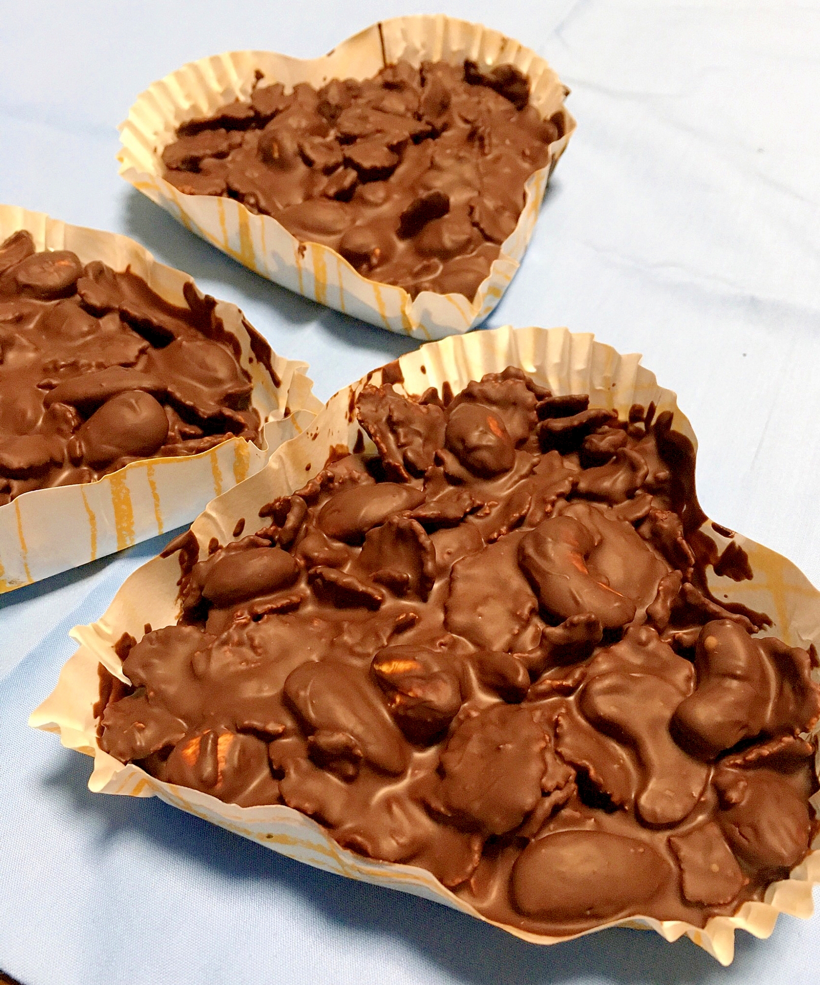 オールブランとナッツのバレンタイン❤️ハートチョコ