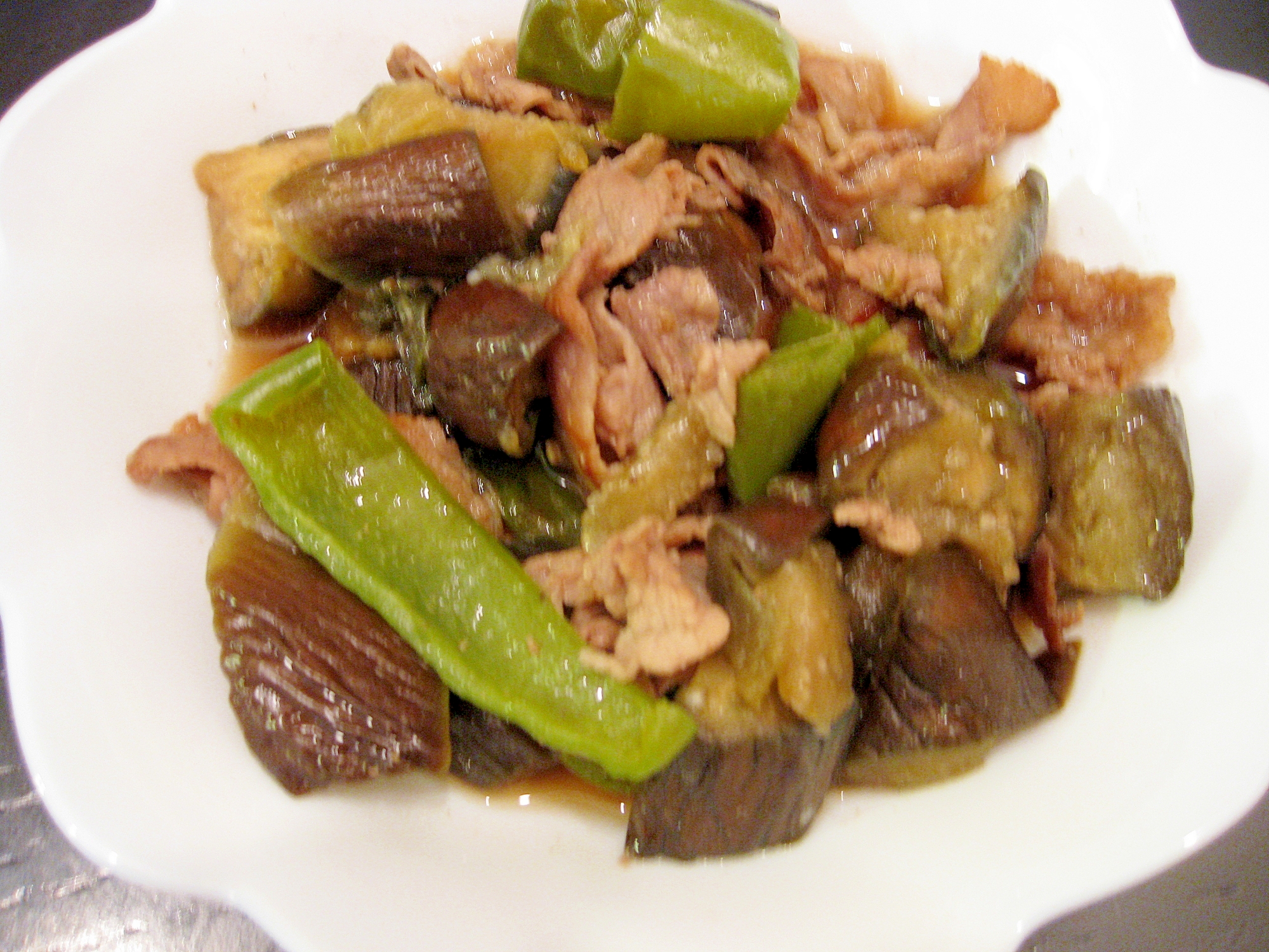 豚肉 なす ピーマンの炒め煮 レシピ 作り方 By Ak0409 楽天レシピ