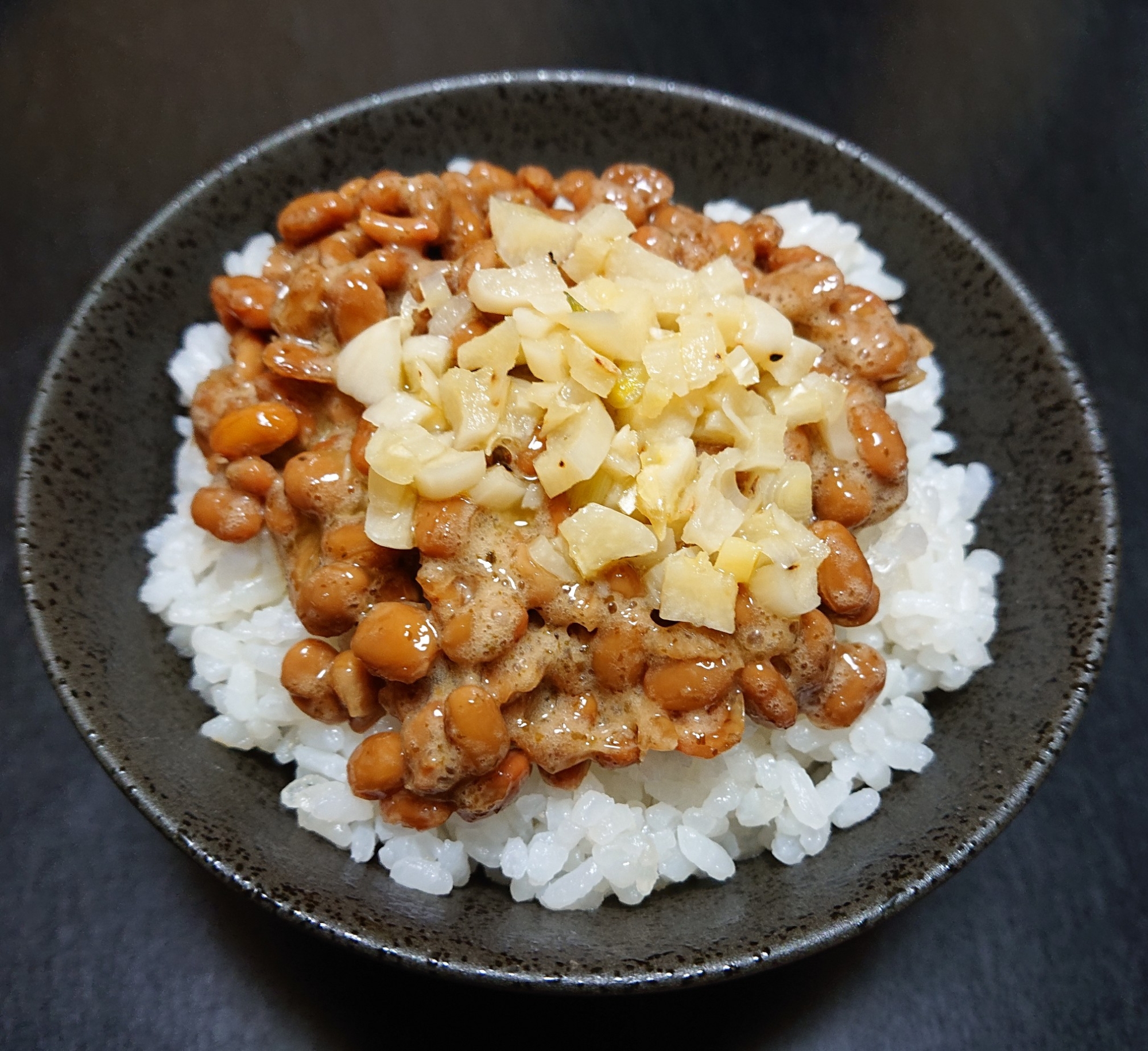 バターガーリックの納豆ご飯