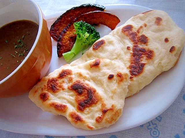 材料３つ、フライパンで簡単☆おうちで手作りナン