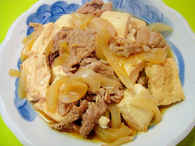 豆腐と豚肉の煮物
