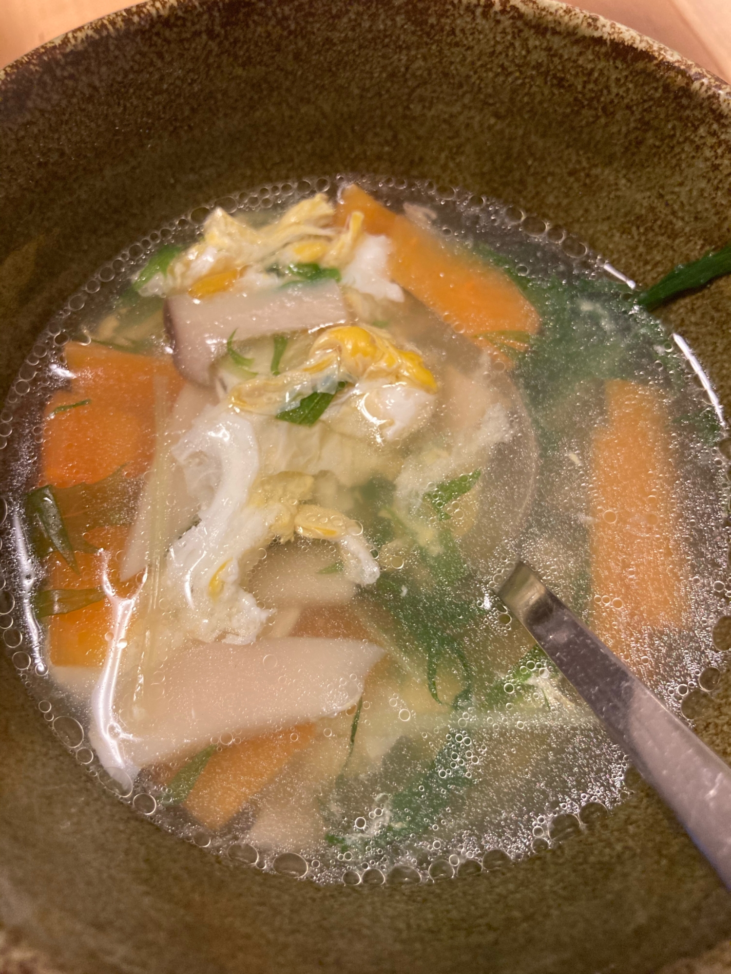 野菜たっぷり中華スープ