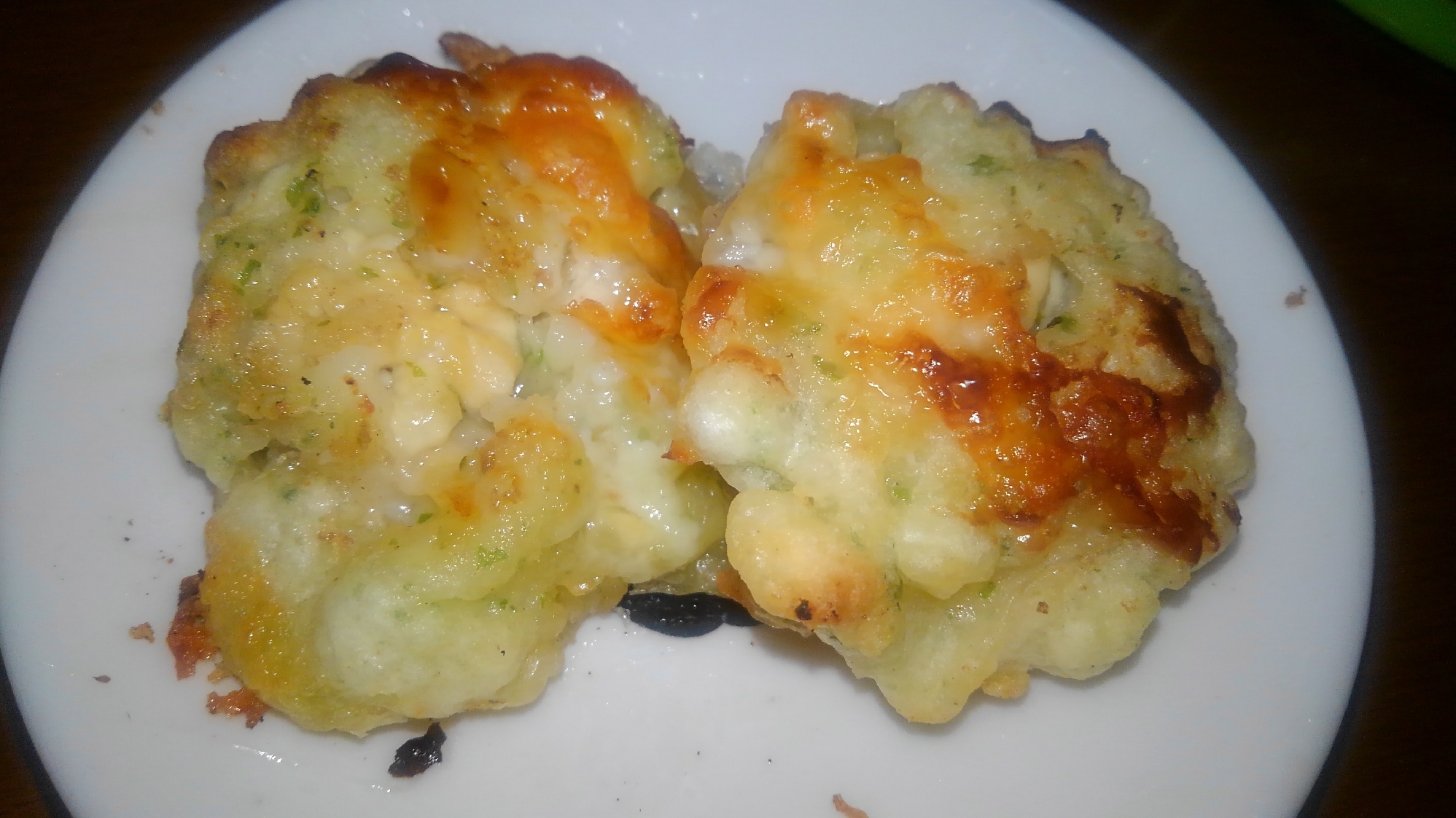 白子の天ぷら…こんがりマヨチー焼き