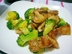 中華風～(/・ω・)/豚肉とブロッコリーの塩炒め