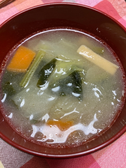 母の日の一汁といえば、油揚げの味噌汁