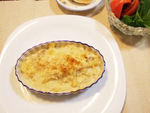 手作りソースで簡単♪チキンとエビのグラタン