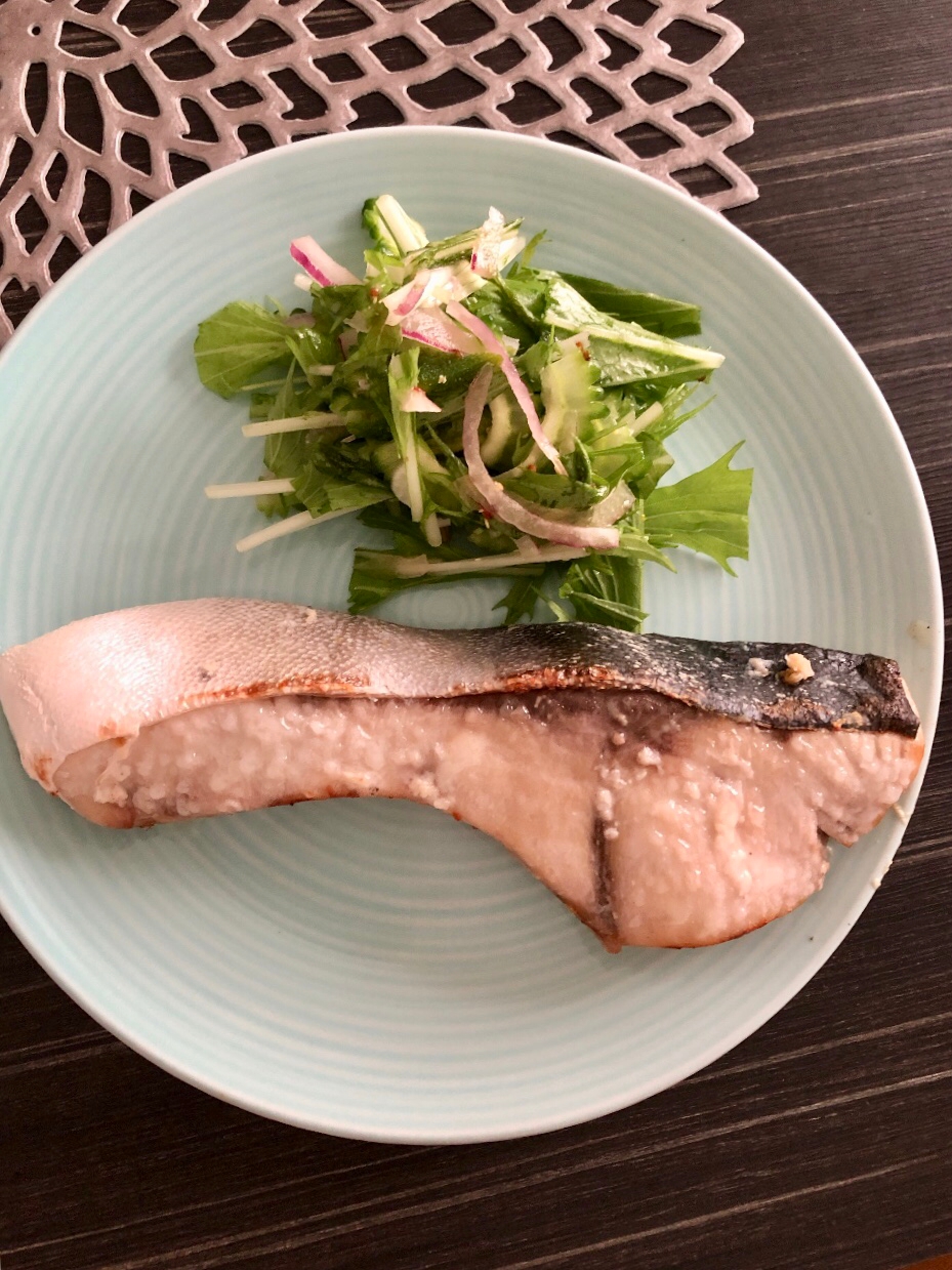 ぶりのにんにく塩麹漬け／魚焼きグリル