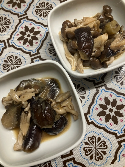 冷めても美味しい なすとしめじの味噌煮