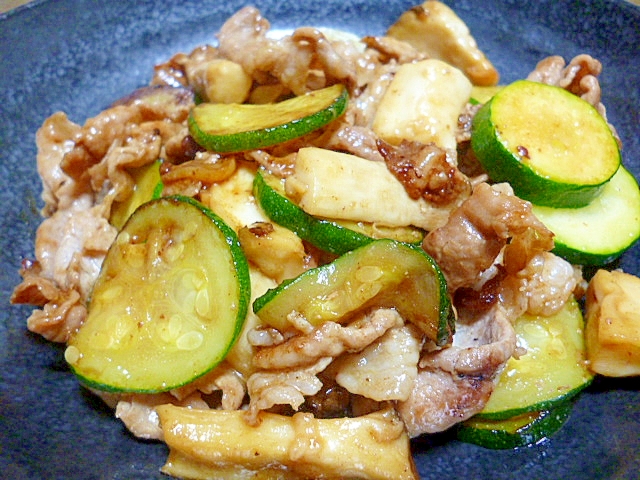 豚肉 ズッキーニ エリンギのオイマヨ炒め レシピ 作り方 By ru 楽天レシピ 豚肉 ズッキーニ エリンギのオイマヨ炒め レシピ 作り方 By ru 楽天レシピ