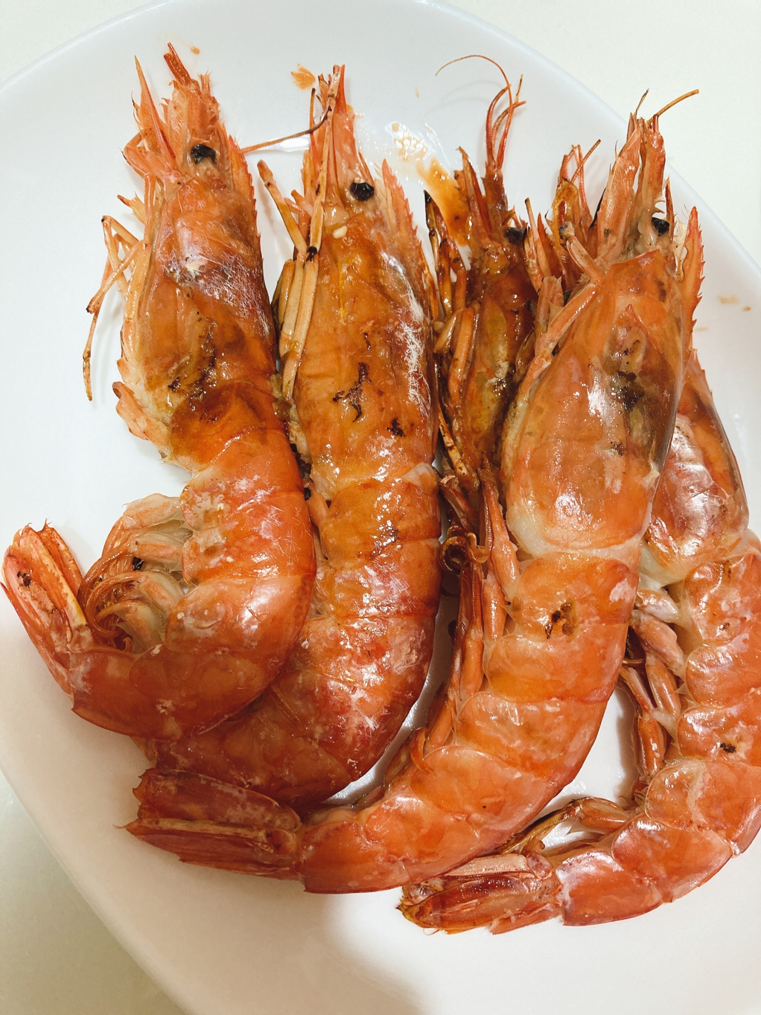 車海老の塩焼き⭐️美味しい〜