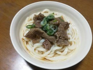 甘辛牛肉のうどん