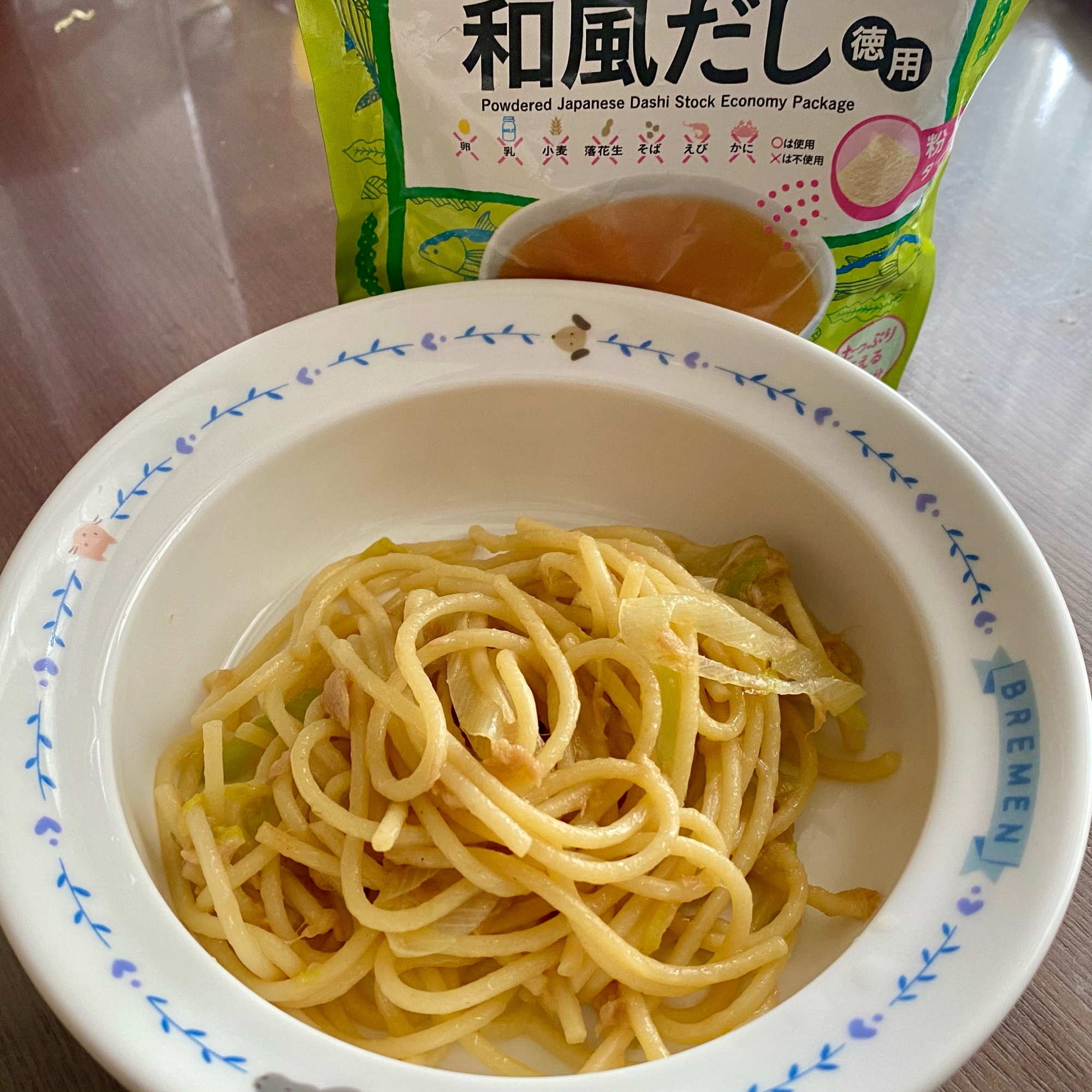 幼児食⭐春キャベツとツナの醤油パスタ