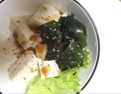 豆腐とキャベツのサラダ（中華ドレッシング）