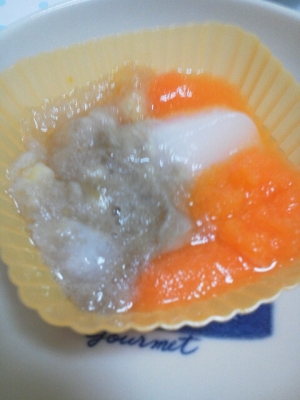 離乳食初期 にんじんバナナがゆ レシピ 作り方 By やあ こ あや 楽天レシピ