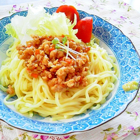 わさびで爽やか!ジャージャー麺風~混ぜそば