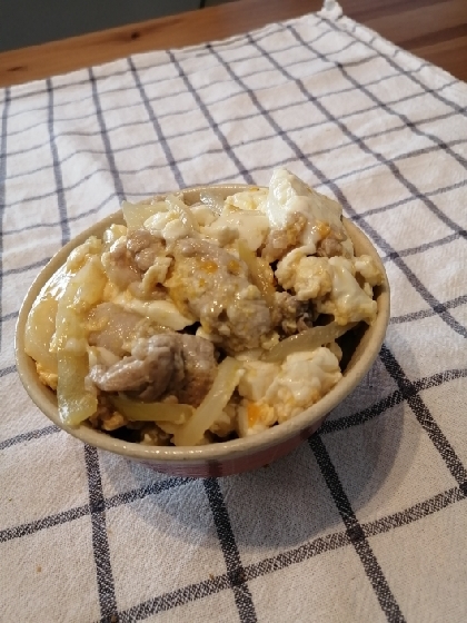 豚玉豆腐丼