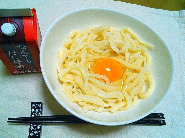 中野うどん学校お土産♪手打ち気分な卵うどん♡