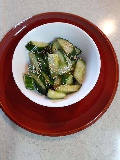 1分で！うまうま胡麻キュウリ