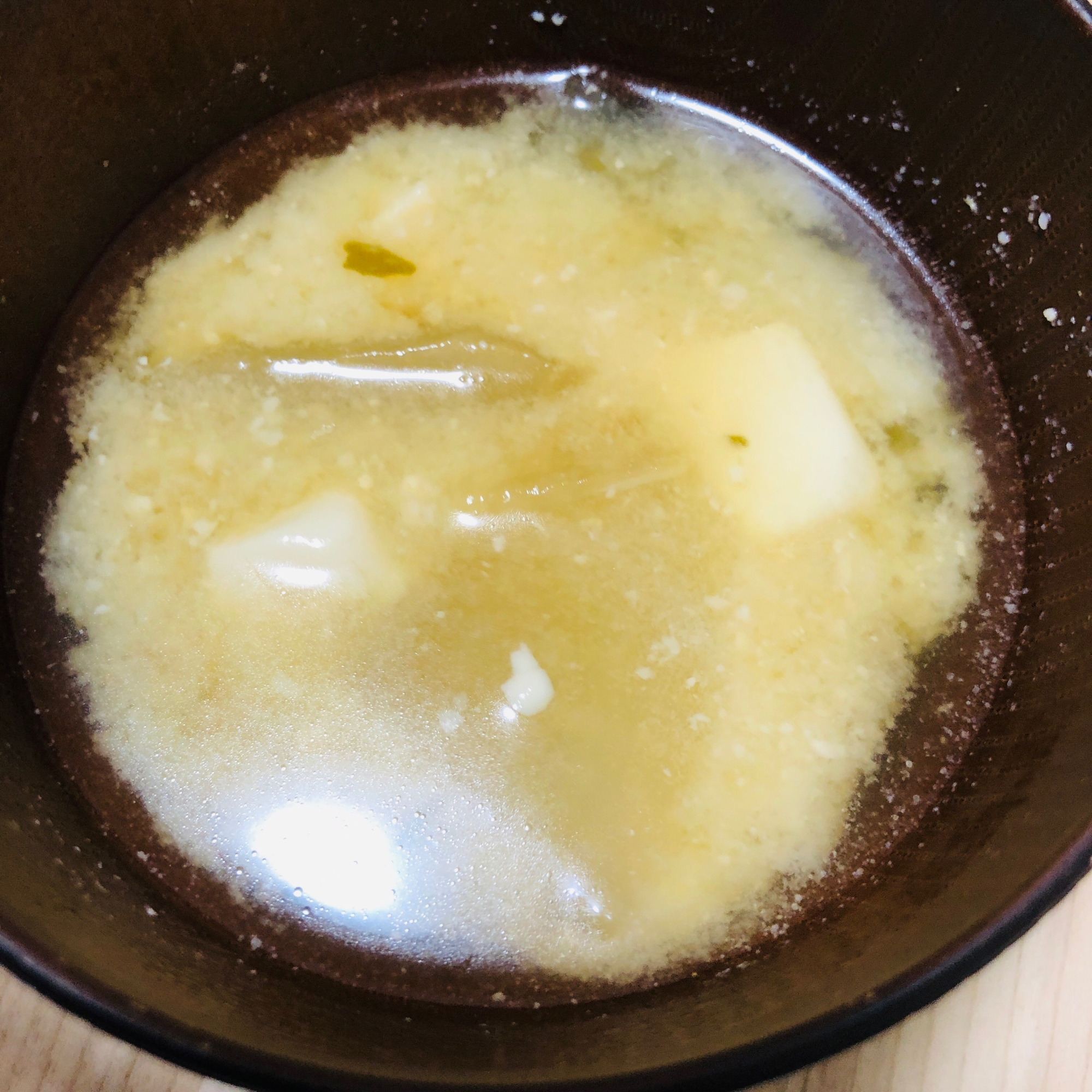 大根と玉ねぎとお豆腐のお味噌汁