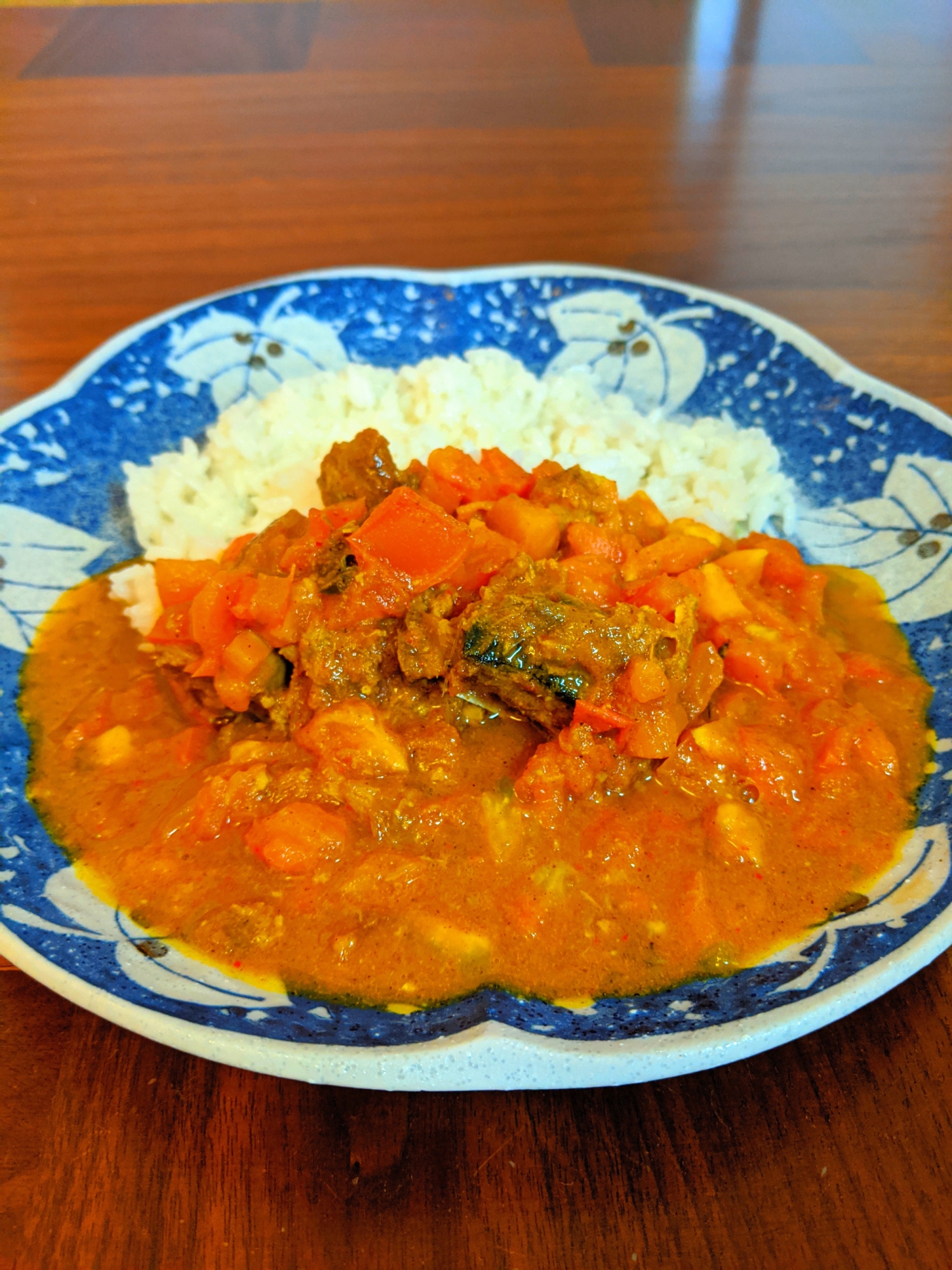 5分で作れる鯖缶トマトカレー♪