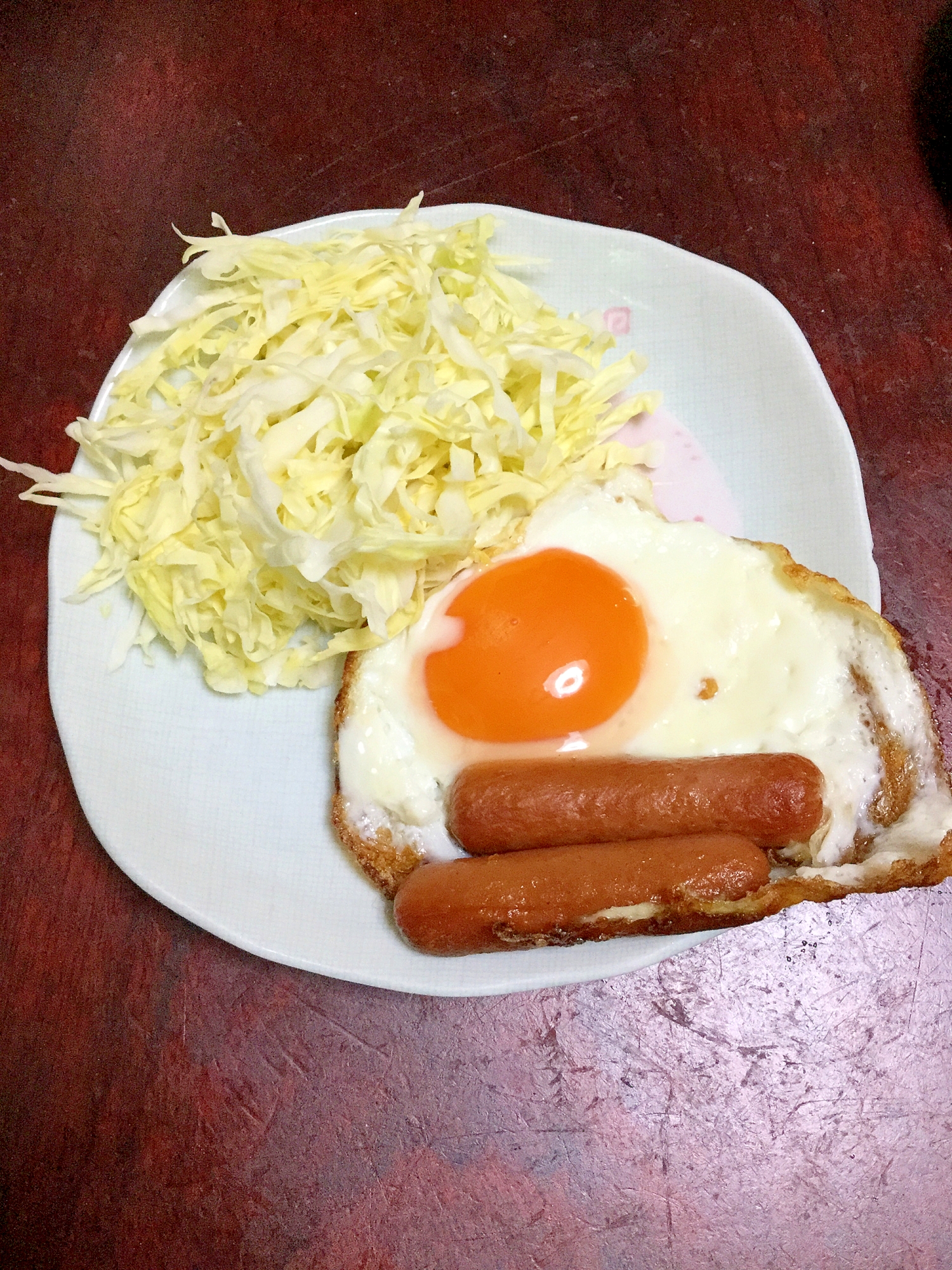 カレー風味なウインナーエッグ！