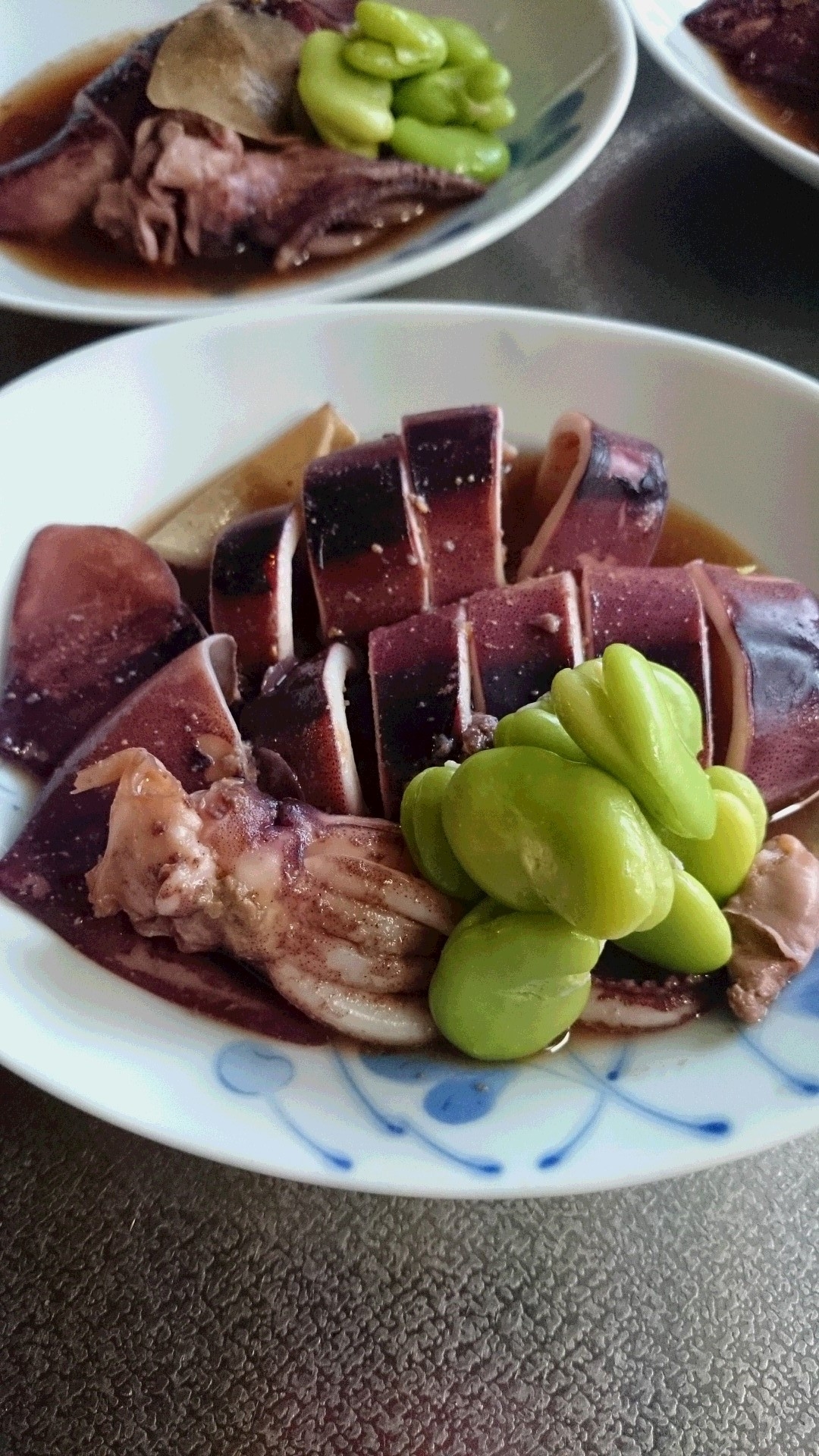 いかとそら豆のさっと煮