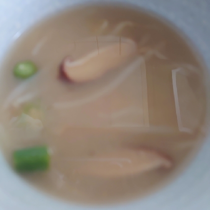 おくら椎茸モヤシ味噌汁
