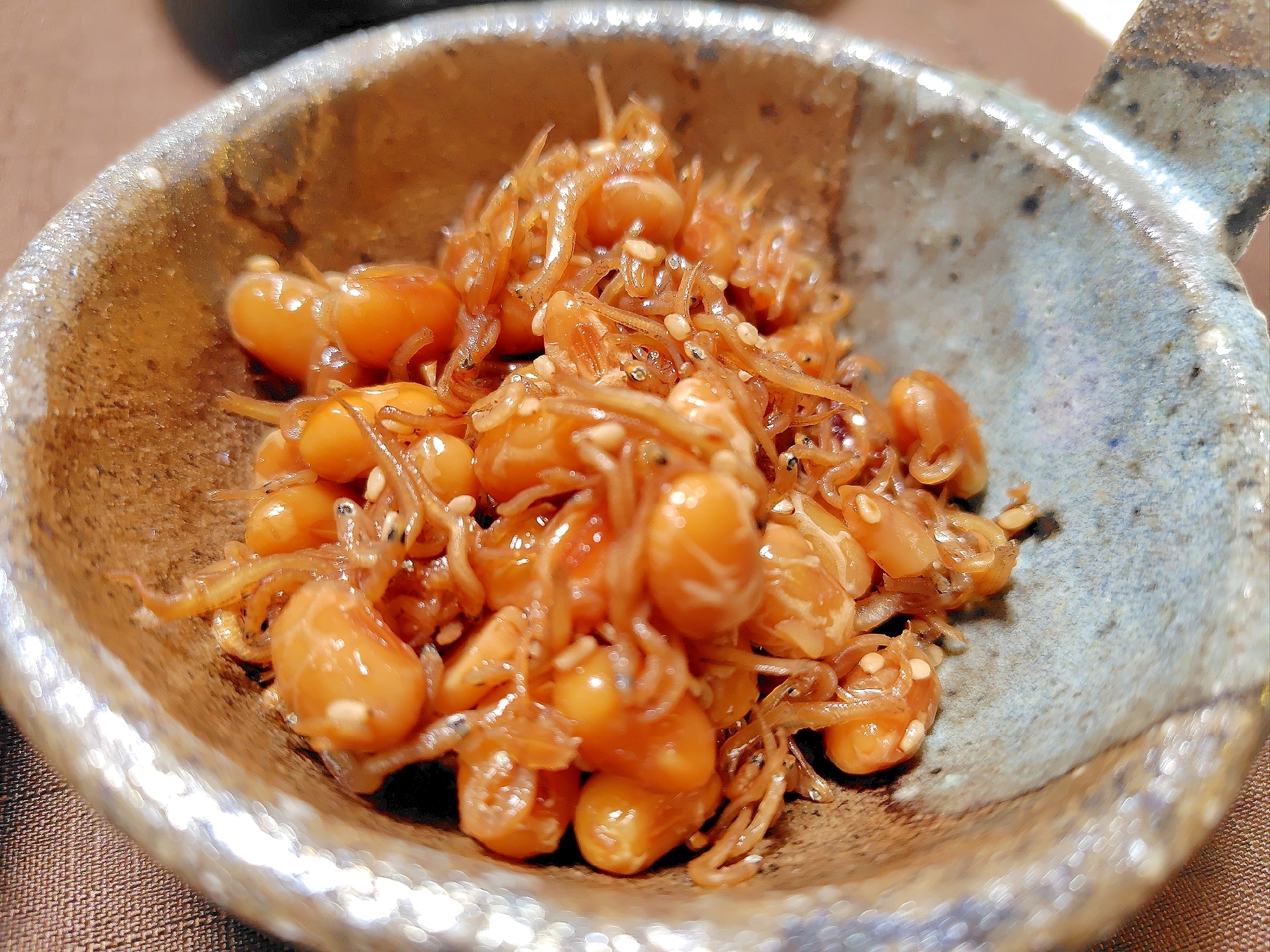 茹で大豆とちりめんじゃこの佃煮