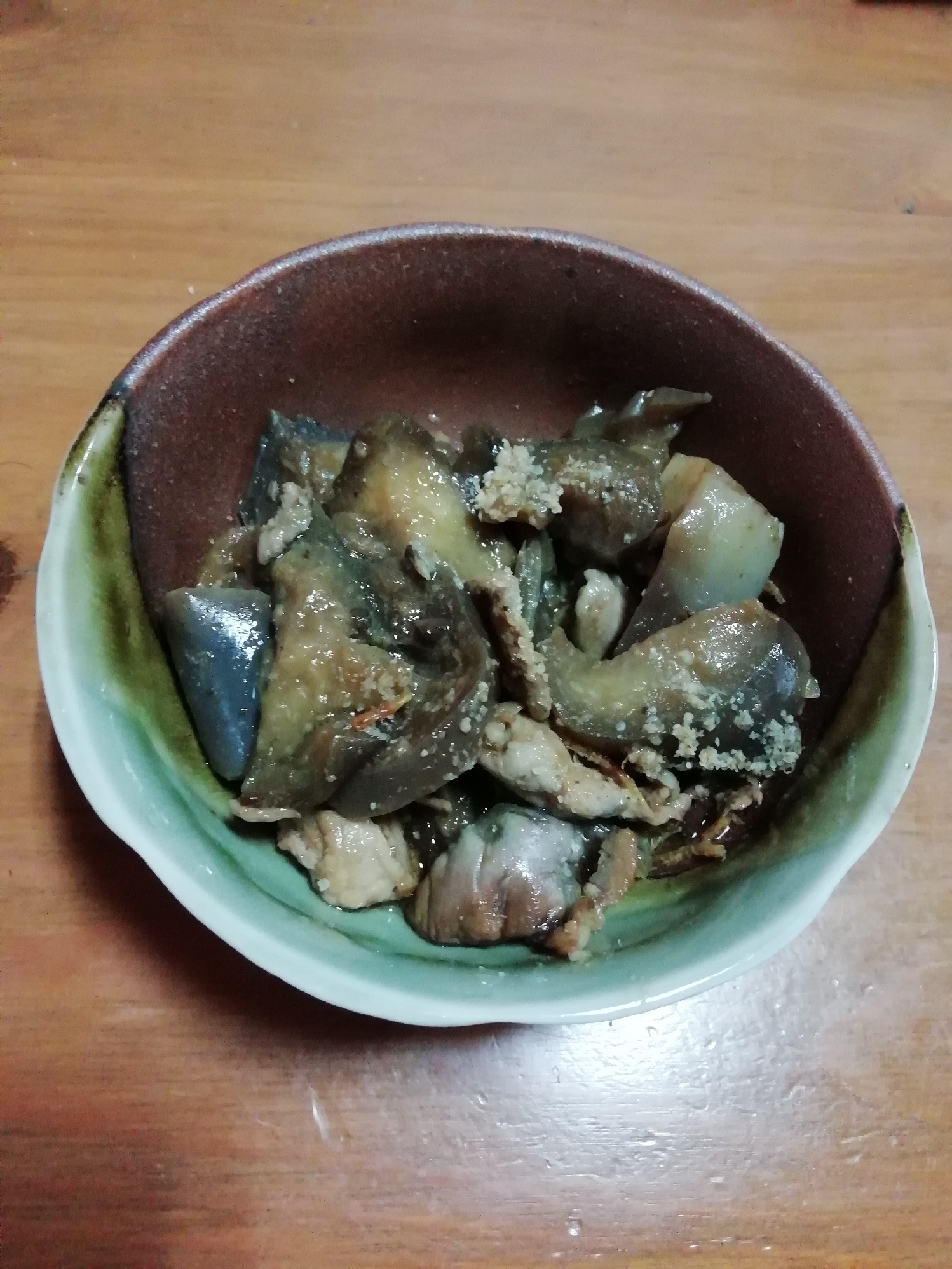 豚肉と茄子の豆鼓炒め