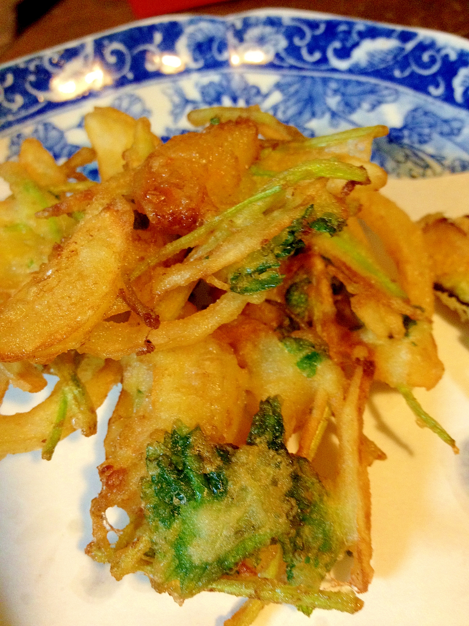 小エビと野菜のかき揚げ