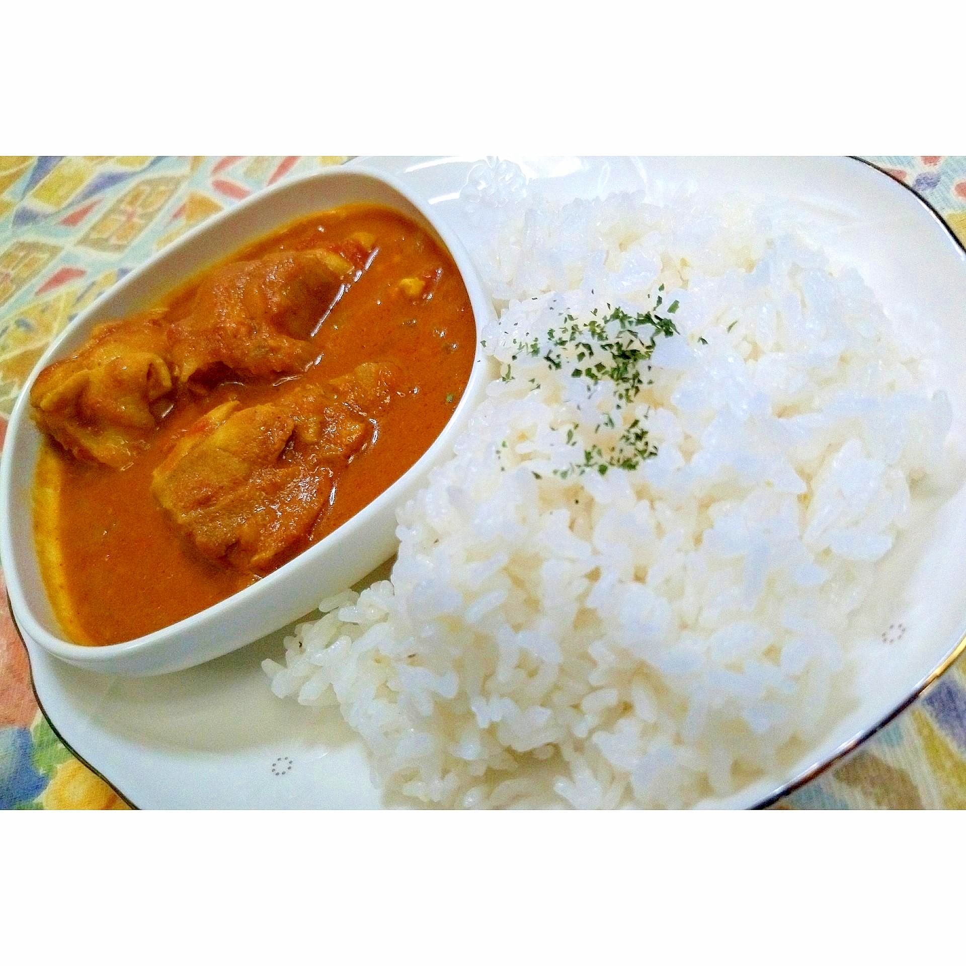 カフェ飯♪バターチキンカレー★動画あり★